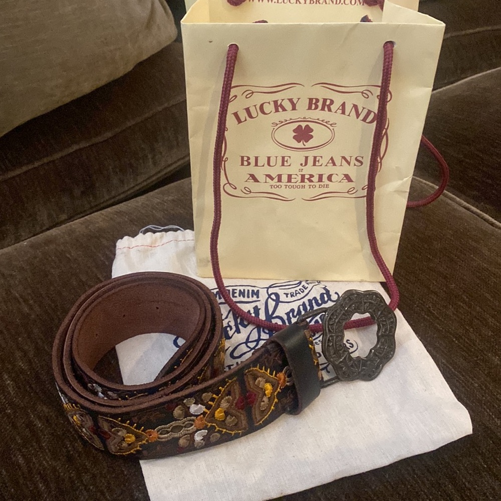 Lucky Brand Embroidered Belts L